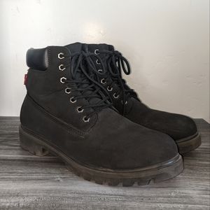 Levi's Black Combat Boots